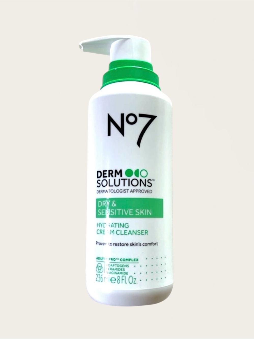 No7 Derm Solutions Hydrating cream cleanser 8oz